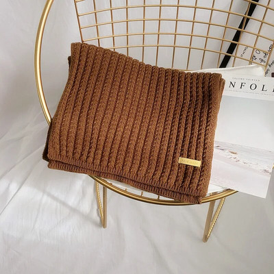 Novi zimski pleteni šal Modni ženski dugi šalovi Ženski vintage veliki šal Meki topli šal od zadebljane vune od pašmine