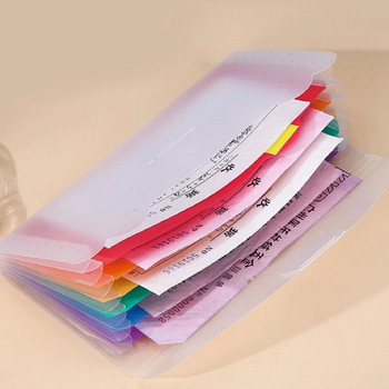 7 джоба Органайзер за папка с файлове за калъф Чанта за съхранение на документи Куфарче за пари Държач за картотека PP Пластмаса Водоустойчив
