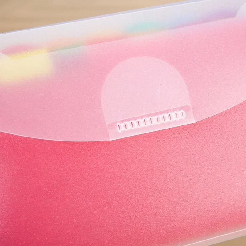 Οργανωτής φακέλου αρχείων 7 τσέπες για θήκη αποθήκευσης εγγράφων Θήκη χαρτοφύλακα χρημάτων PP Πλαστική αδιάβροχη