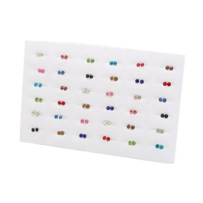 36/18 pari višebojnih Cryatal crtanih Star Moon hipoalergenih plastičnih naušnica za žene, djevojke, božićni darovi za vjenčanje