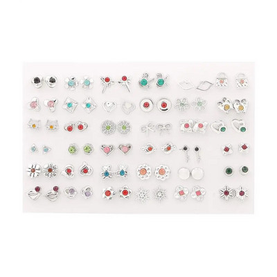 36/18 pari višebojnih Cryatal crtanih Star Moon hipoalergenih plastičnih naušnica za žene, djevojke, božićni darovi za vjenčanje