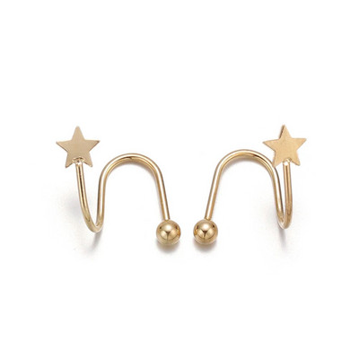2db rozsdamentes acél spirál csavart ajakgyűrű nyelv piercing szív csillag fül porc Helix piercing fülbevaló ékszer ajándék