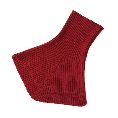 Γυναικείο μάλλινο πλεκτό λαιμόκοψη Χειμερινού ακανόνιστου σχεδίου Μαντίλι με ζιβάγκο Δαχτυλίδι κασκόλ Ζεστό κασμίρ κοντό μοδάτο ψεύτικο γιακά