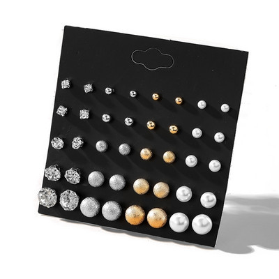 FNIO Ženski set naušnica Biserne naušnice za žene Boemski modni nakit 2020. Geometrijske naušnice s nitnama u obliku srca