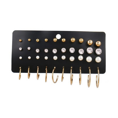 FNIO Ženski set naušnica Biserne naušnice za žene Boemski modni nakit 2020. Geometrijske naušnice s nitnama u obliku srca