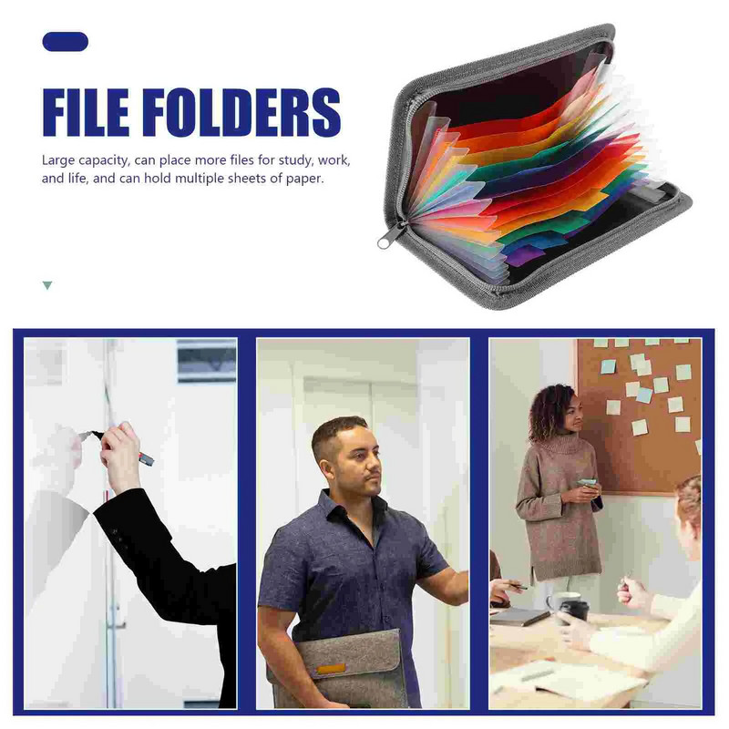 Kaustad Laienev fail Akordion Organiseerija Hemming Document Plastic Multi Pocket