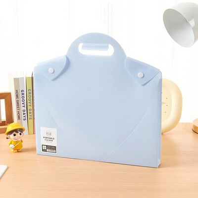 Jednobojni organizator datoteka Macaroon Ins Simplicity držač datoteka, prijenosna, vodootporna torba za dokumente velikog kapaciteta, studentski pribor