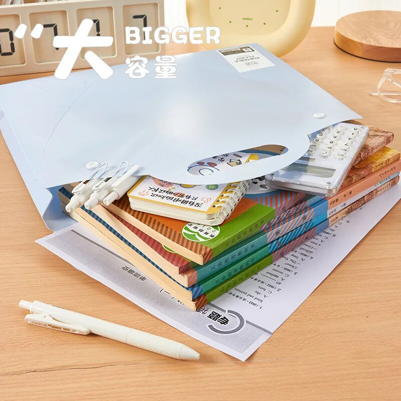 Jednobojni organizator datoteka Macaroon Ins Simplicity držač datoteka, prijenosna, vodootporna torba za dokumente velikog kapaciteta, studentski pribor