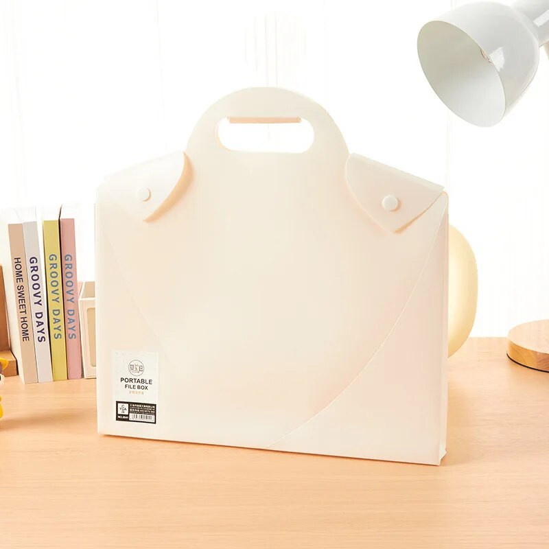 Jednobojni organizator datoteka Macaroon Ins Simplicity držač datoteka, prijenosna, vodootporna torba za dokumente velikog kapaciteta, studentski pribor