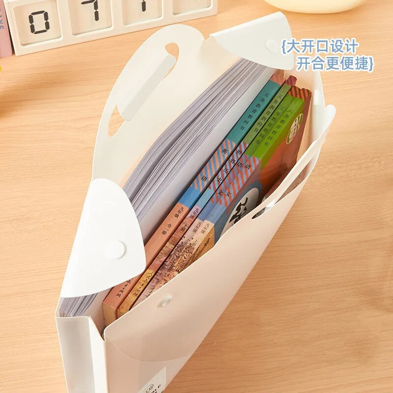 Jednobojni organizator datoteka Macaroon Ins Simplicity držač datoteka, prijenosna, vodootporna torba za dokumente velikog kapaciteta, studentski pribor