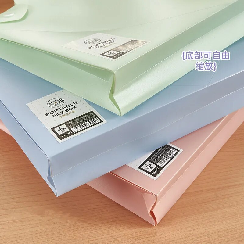 Jednobojni organizator datoteka Macaroon Ins Simplicity držač datoteka, prijenosna, vodootporna torba za dokumente velikog kapaciteta, studentski pribor