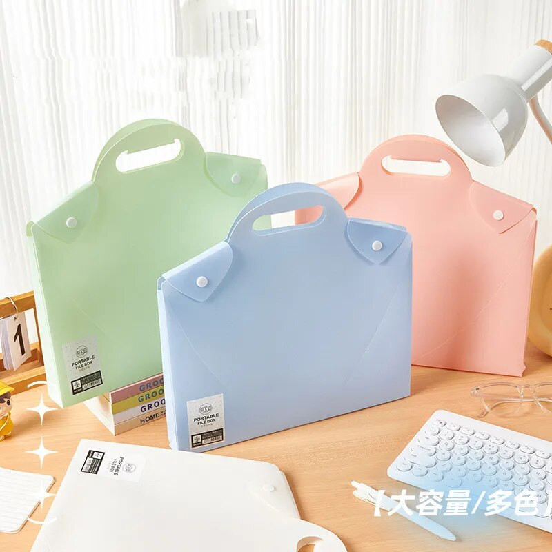 Jednobojni organizator datoteka Macaroon Ins Simplicity držač datoteka, prijenosna, vodootporna torba za dokumente velikog kapaciteta, studentski pribor