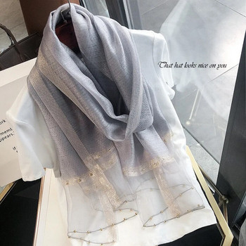 Четири сезона Плътен копринен шал дамски хиджаб шал за дами копринен вълнен шал кашмирен шал от пашмина чиста коприна шалове и опаковки