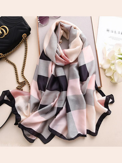 2023. 180*90cm Luksuzni brend Proljeće Jesen Ženska odjeća Nova moda Svileni šal s otisnutim bojama koji odgovara ženskoj turbi na veliko