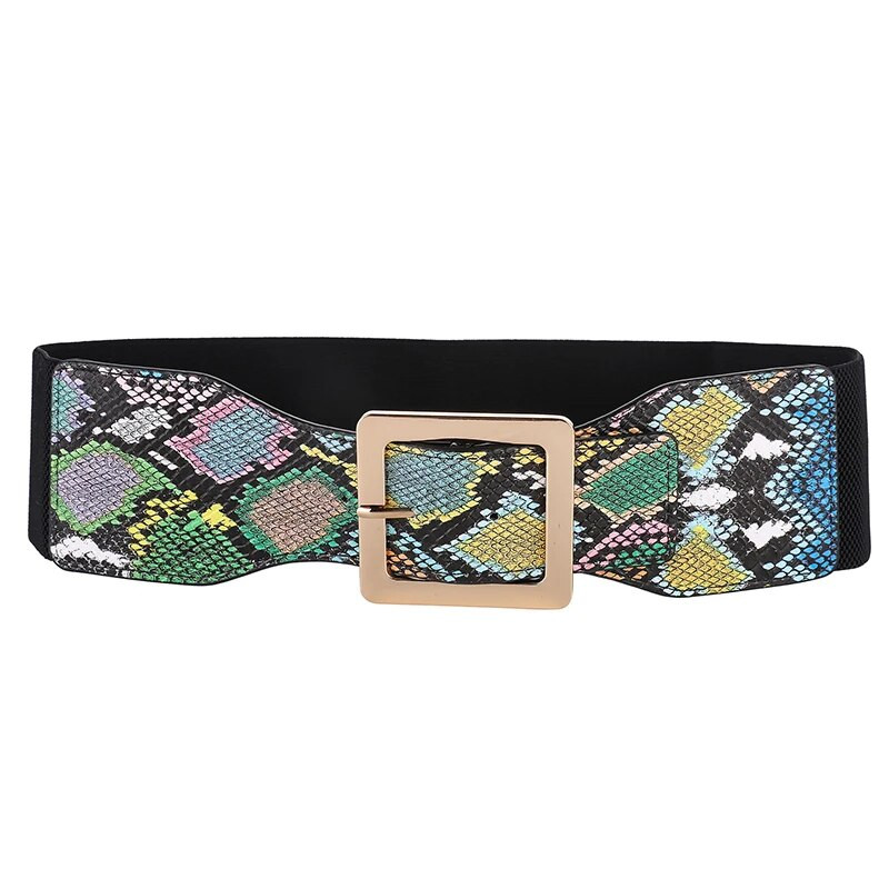 2023. Ženski korzet sa zmijskim uzorkom Elastična haljina širokog struka Dekorativni modni visokokvalitetni pojasevi za žene Luksuzna dizajnerska marka