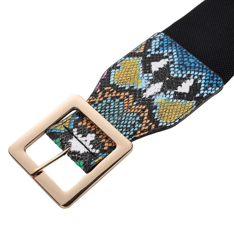 2023. Ženski korzet sa zmijskim uzorkom Elastična haljina širokog struka Dekorativni modni visokokvalitetni pojasevi za žene Luksuzna dizajnerska marka