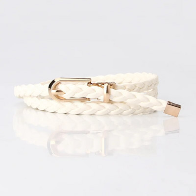 Modes plānas PU ādas siksnas jostasvietas, austi ar sprādzi Jostu Džinsi josta PU jostas kleita, smalka josta sievietēm