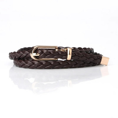 Modes plānas PU ādas siksnas jostasvietas, austi ar sprādzi Jostu Džinsi josta PU jostas kleita, smalka josta sievietēm