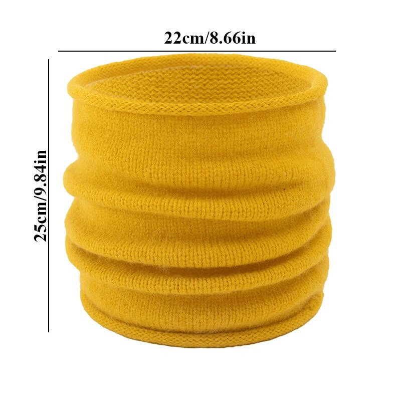 Zimski šal 2023. Pleteni prsten oko vrata Ženska bandana Topla jednobojna kragna Uniseks muški šalovi za lice Beskrajni snood od kašmira Novo