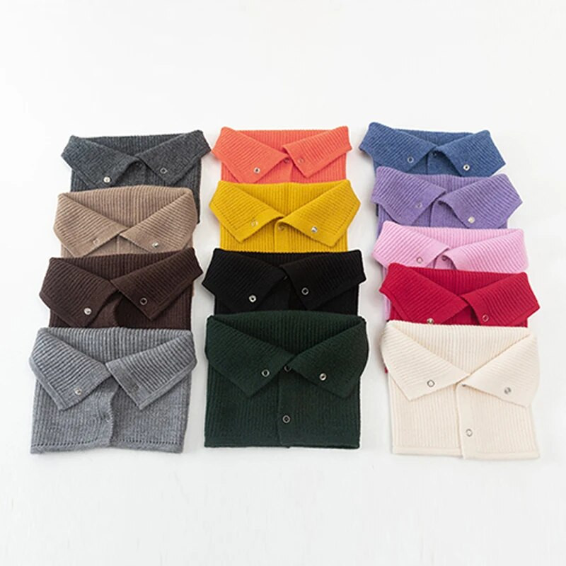 Nauji žieminiai šilti kašmyro kaklaskarės unisex elastinės vilnos megzti žiedas kaklo skara Snood moteriška stora vėjui atspari dviračių vairavimo megztinė