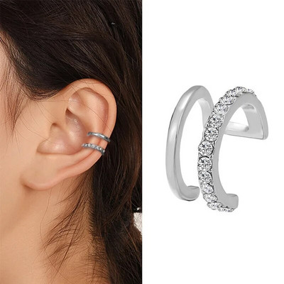 VAGZEB Bohemian NO Piercing Crystal Rhinestone Ear Cuff Wrap Stud Clips Naušnice Za Žene Djevojke Trendy Naušnice Nakit Bijoux