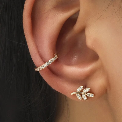 VAGZEB Bohemian NO Piercing Crystal Rhinestone Ear Cuff Wrap Stud Clips Naušnice Za Žene Djevojke Trendy Naušnice Nakit Bijoux