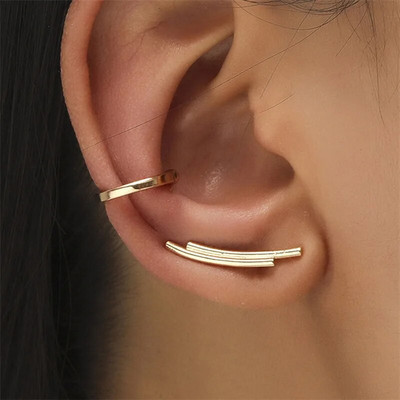 VAGZEB Bohemian NO Piercing Crystal Rhinestone Ear Cuff Wrap Stud Clips Naušnice Za Žene Djevojke Trendy Naušnice Nakit Bijoux