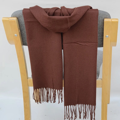 190*35cm Kašmira Ziemas Sieviešu Plaids Silts Mīksts Sieviešu Šalles Sieviešu Hiver Luxe Pušķis Sieviešu Buffandas izpūtējs šalles apvalks