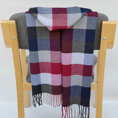 190*35cm Kašmira Ziemas Sieviešu Plaids Silts Mīksts Sieviešu Šalles Sieviešu Hiver Luxe Pušķis Sieviešu Buffandas izpūtējs šalles apvalks