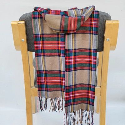 190*35cm Kašmira Ziemas Sieviešu Plaids Silts Mīksts Sieviešu Šalles Sieviešu Hiver Luxe Pušķis Sieviešu Buffandas izpūtējs šalles apvalks