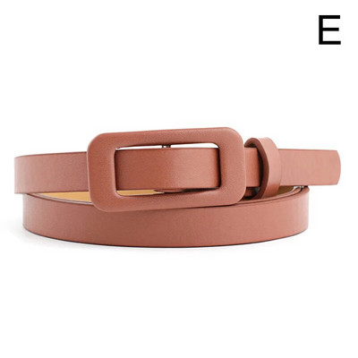 Sieviešu PU ādas jostas Jauna vienkāršā vienkrāsainā plānā šaura jostasvieta Regulējama kleitas siksna josta metāla sprādzes jostasvieta džinsam