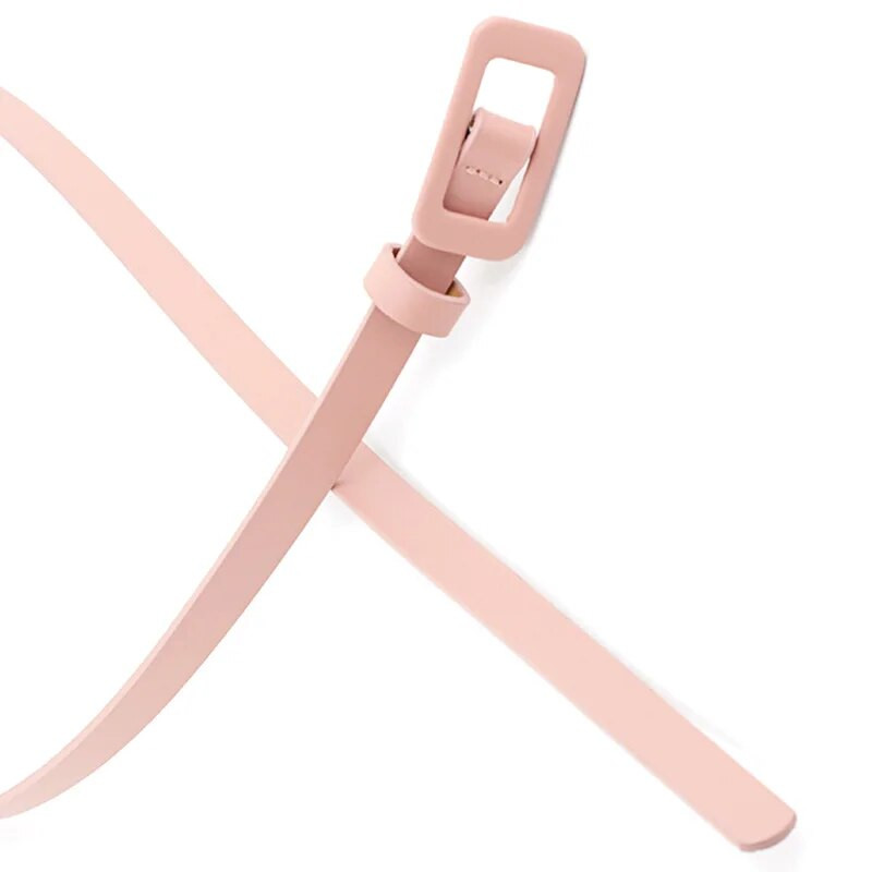 Sieviešu PU ādas jostas Jauna vienkāršā vienkrāsainā plānā šaura jostasvieta Regulējama kleitas siksna josta metāla sprādzes jostasvieta džinsam