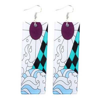 Mood Anime Deemon Kimetsu no Yaiba Blade of Ghost Kõrvarõngad Akrüülist Kõrvarõngad Naistele Meestele Ehted Aksessuaarid Kingitus