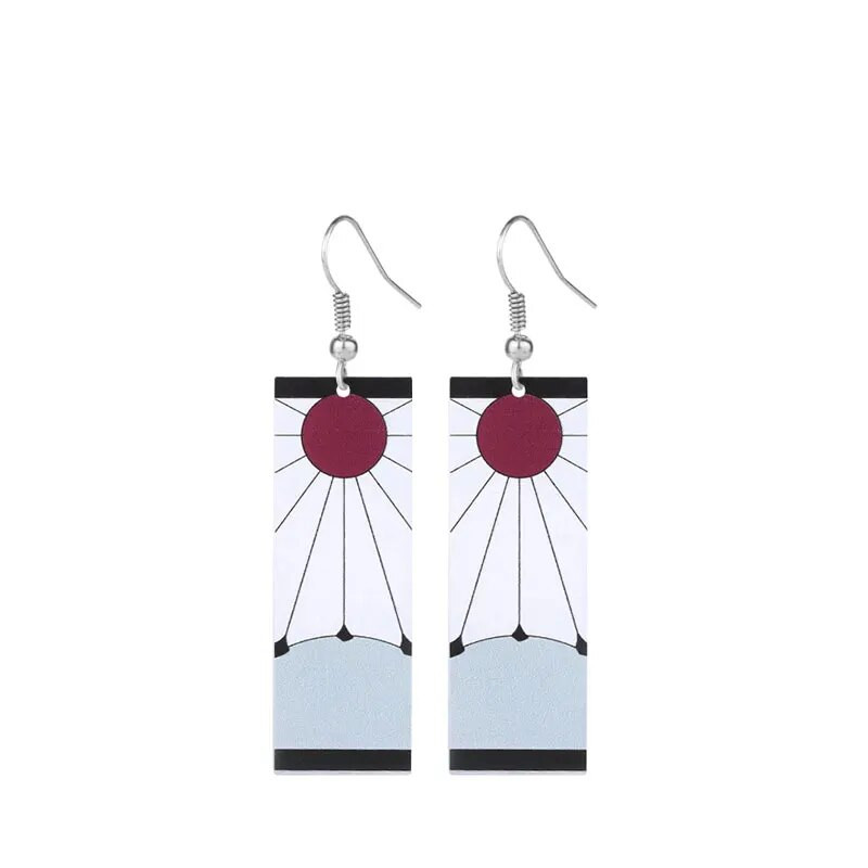 Mood Anime Deemon Kimetsu no Yaiba Blade of Ghost Kõrvarõngad Akrüülist Kõrvarõngad Naistele Meestele Ehted Aksessuaarid Kingitus