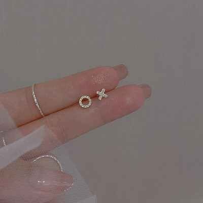 Par posrebrenih nakita za bušenje ušiju, romantičnih naušnica s cirkonskim cvijetom i leptirom za žene, djevojke, tinejdžerice, dodaci za nakit