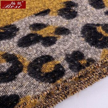 Кашмирен шал Леопардов кариран принт Зимна мода за жени Шал с пискюли Карирани дълги шалове Маркови огромни вълнени обвивки пашмина