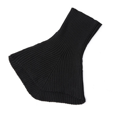 Női kötött gyapjú garbó gyűrűs sál téli szabálytalan kivitelű hamis gallér meleg puha kasmír rövid sál nyakkendő