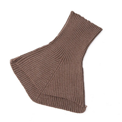 Női kötött gyapjú garbó gyűrűs sál téli szabálytalan kivitelű hamis gallér meleg puha kasmír rövid sál nyakkendő