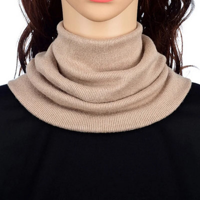 Korejas ziemas sieviešu kašmira elastīga dzīvžoga viltota apkakle Snood silta šalle Unisex sporta riteņbraukšanai adīt vilnas kakla sarga šalle O39