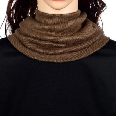 Korejas ziemas sieviešu kašmira elastīga dzīvžoga viltota apkakle Snood silta šalle Unisex sporta riteņbraukšanai adīt vilnas kakla sarga šalle O39