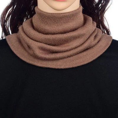 Korejas ziemas sieviešu kašmira elastīga dzīvžoga viltota apkakle Snood silta šalle Unisex sporta riteņbraukšanai adīt vilnas kakla sarga šalle O39