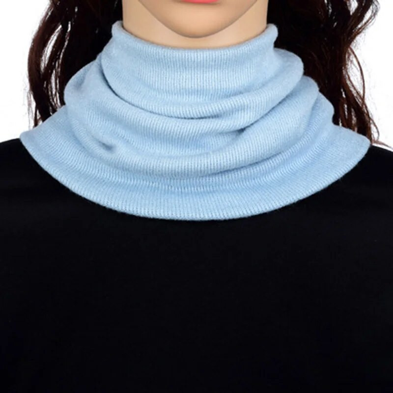 Korejas ziemas sieviešu kašmira elastīga dzīvžoga viltota apkakle Snood silta šalle Unisex sporta riteņbraukšanai adīt vilnas kakla sarga šalle O39