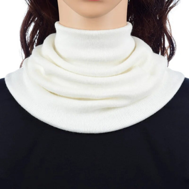 Korejas ziemas sieviešu kašmira elastīga dzīvžoga viltota apkakle Snood silta šalle Unisex sporta riteņbraukšanai adīt vilnas kakla sarga šalle O39
