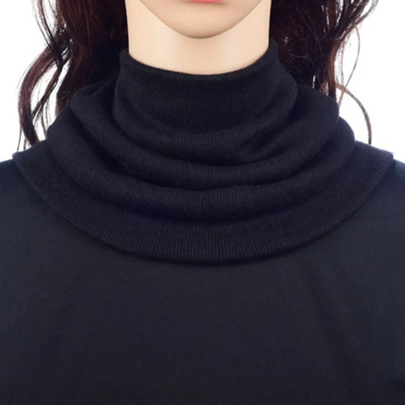 Korejas ziemas sieviešu kašmira elastīga dzīvžoga viltota apkakle Snood silta šalle Unisex sporta riteņbraukšanai adīt vilnas kakla sarga šalle O39