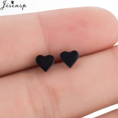 Modes nerūsējošā tērauda ģeometriski auskari, melni maza zvaigzne, mēness, apaļas trīsstūra ausu kniedes sievietēm vīriešiem, hiphopa ausu rotaslietas 2022