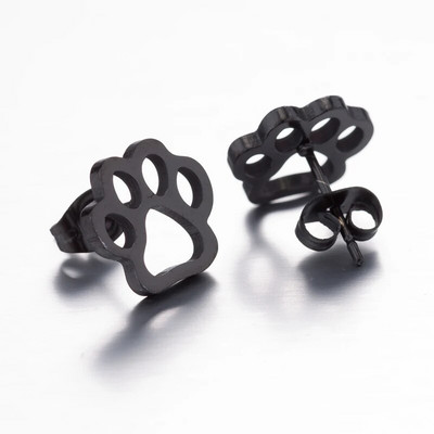 Modes nerūsējošā tērauda ģeometriski auskari, melni maza zvaigzne, mēness, apaļas trīsstūra ausu kniedes sievietēm vīriešiem, hiphopa ausu rotaslietas 2022