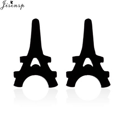 Modes nerūsējošā tērauda ģeometriski auskari, melni maza zvaigzne, mēness, apaļas trīsstūra ausu kniedes sievietēm vīriešiem, hiphopa ausu rotaslietas 2022