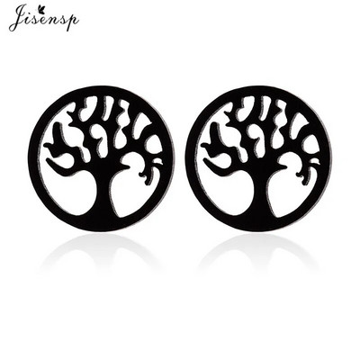 Modes nerūsējošā tērauda ģeometriski auskari, melni maza zvaigzne, mēness, apaļas trīsstūra ausu kniedes sievietēm vīriešiem, hiphopa ausu rotaslietas 2022