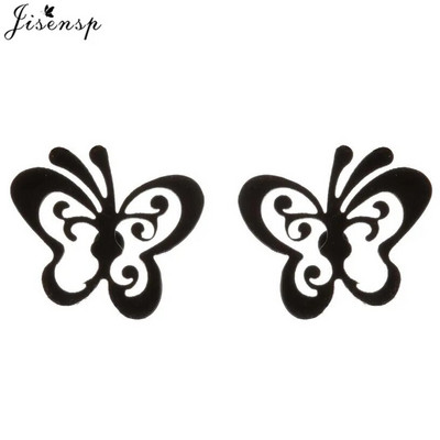 Modes nerūsējošā tērauda ģeometriski auskari, melni maza zvaigzne, mēness, apaļas trīsstūra ausu kniedes sievietēm vīriešiem, hiphopa ausu rotaslietas 2022