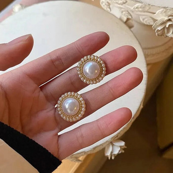 Μόδα Bohemian Big Pearl Stud Σκουλαρίκια μασκότ στολίδια για γυναίκες Αξεσουάρ Αγίου Βαλεντίνου Δώρο χονδρικής E0245